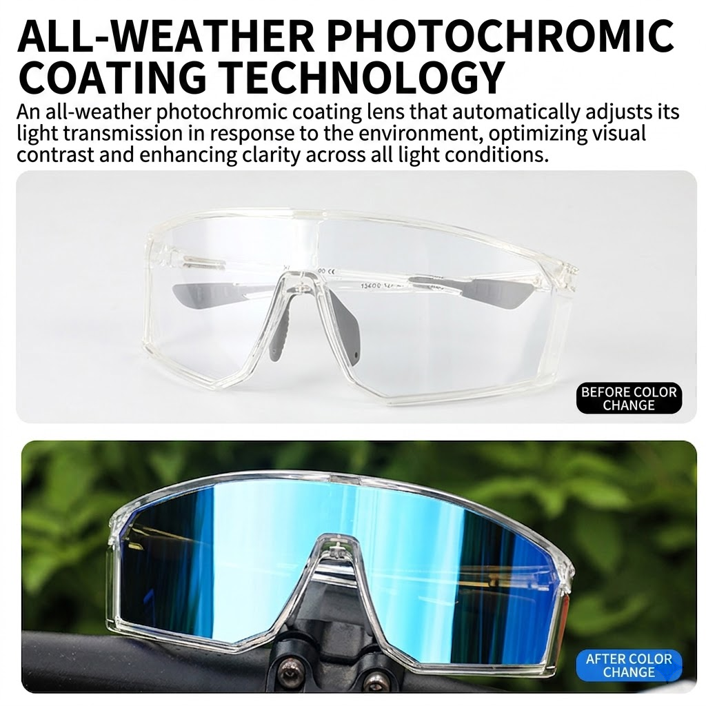 Photochromic sport optical lenses before and after activation